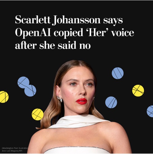 Scarlett Johansson threatened legal action against OpenAI